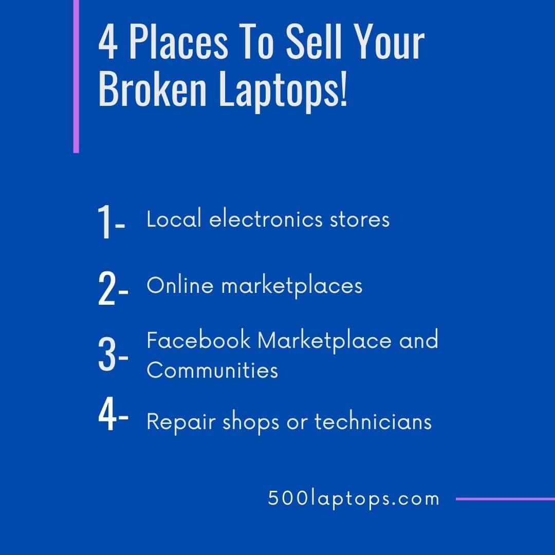 4 Places To Sell Your Broken Laptops!