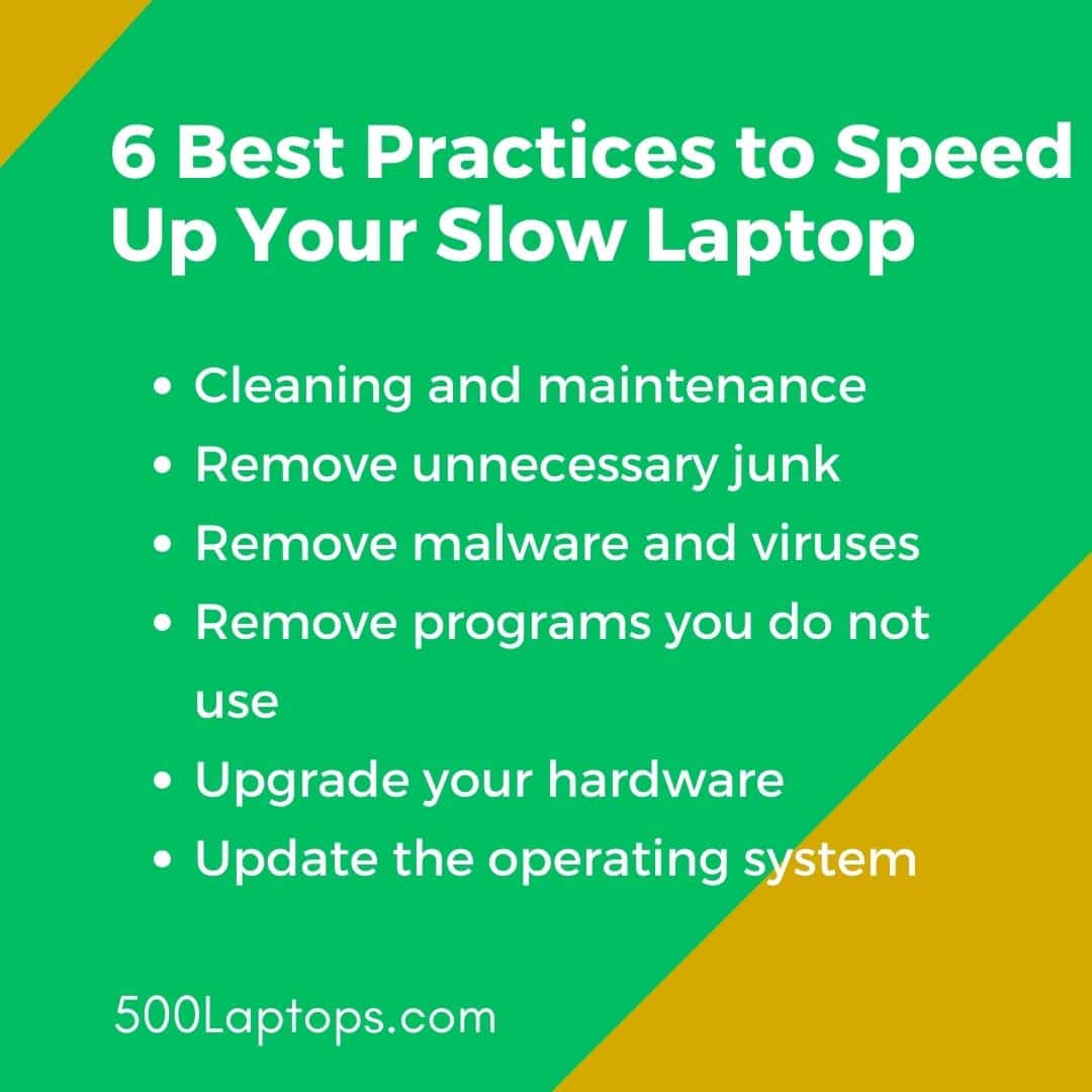 6 Best Practices to Speed Up Your Slow Laptop